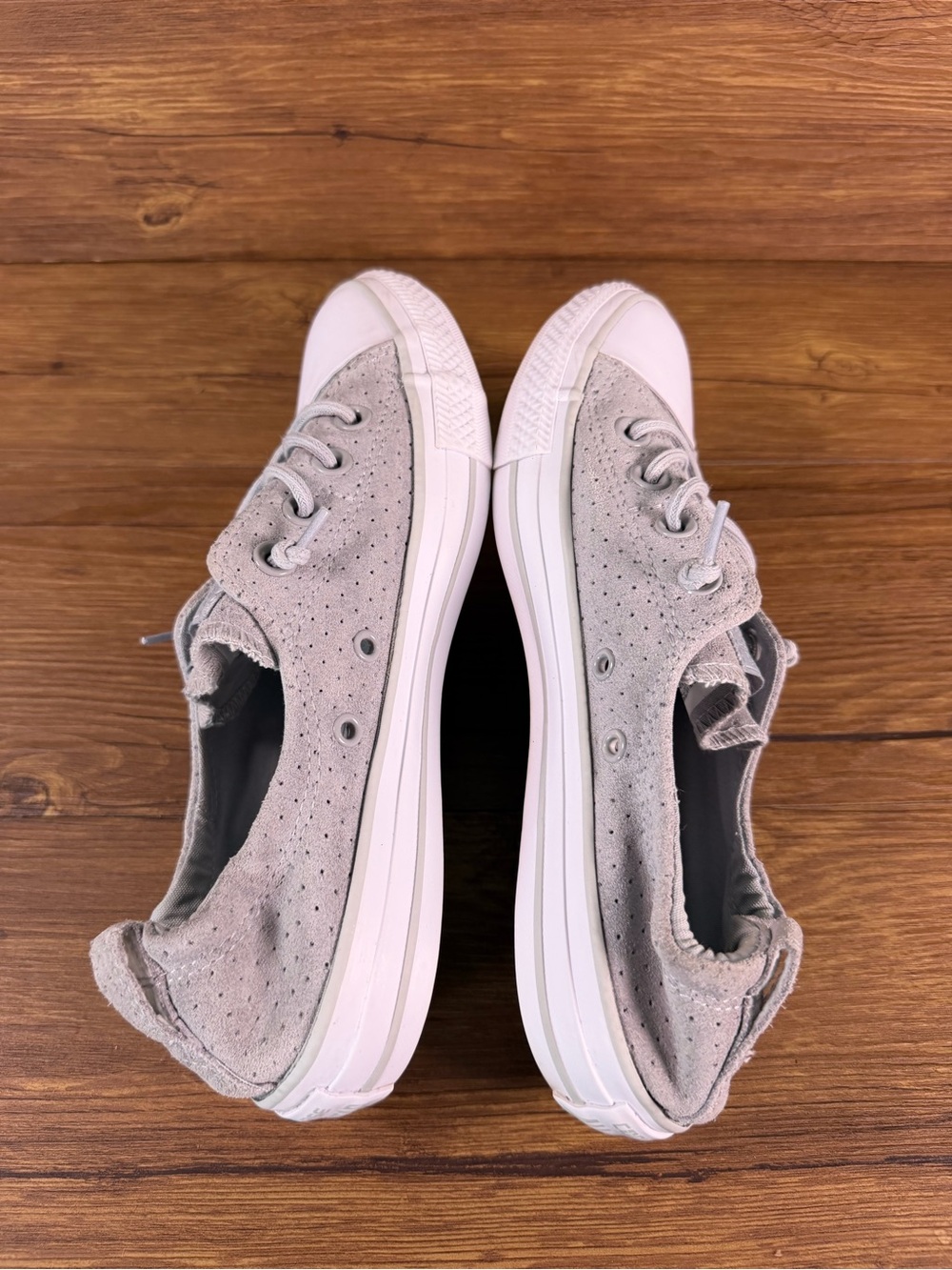 CONVERSE ‘Shoreline’ Suede Perforated Sneakers Women’s Size 8 Shoes - Picture 2 of 10